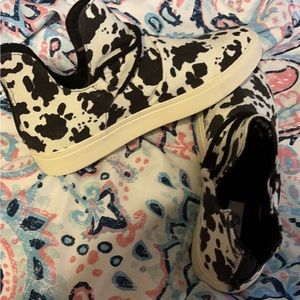 Cow print shoes